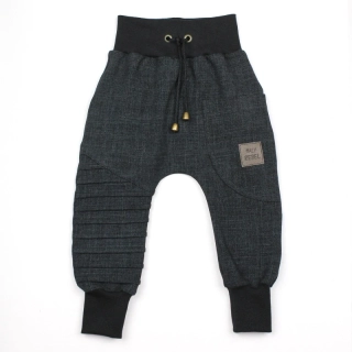 Tepláčky baggy - REBEL černý JEANS